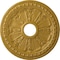 Ekena Millwork Raymond Ceiling Medallion (Canopies up to 5 1/8"), 18 1/8"OD 3 5/8"ID x 1 1/8"P, Iridescent Gold CM18RAIGS - alternate 1